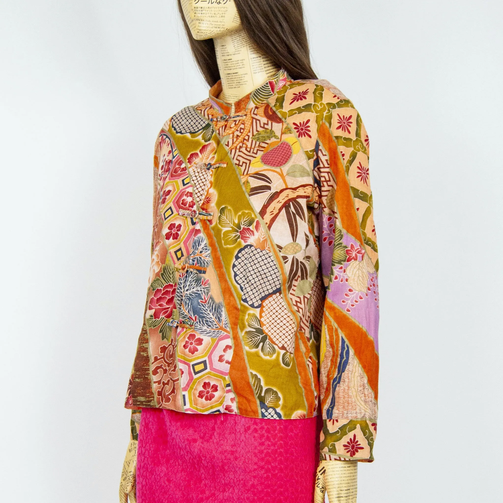 00's Reversible Stand Collar Blouse  by Citron