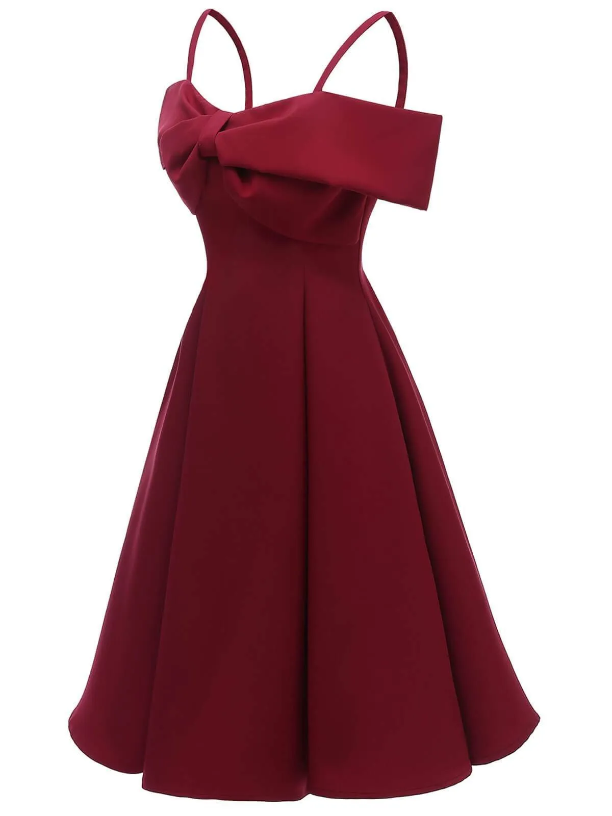1950s Cold Shoulder Wedding Guest Dress