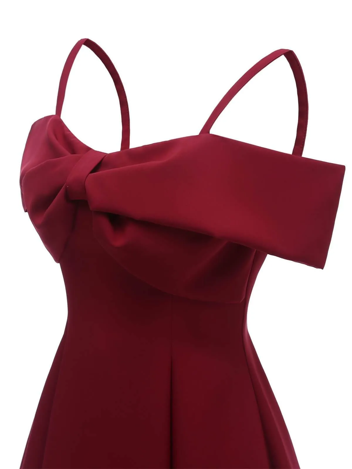 1950s Cold Shoulder Wedding Guest Dress