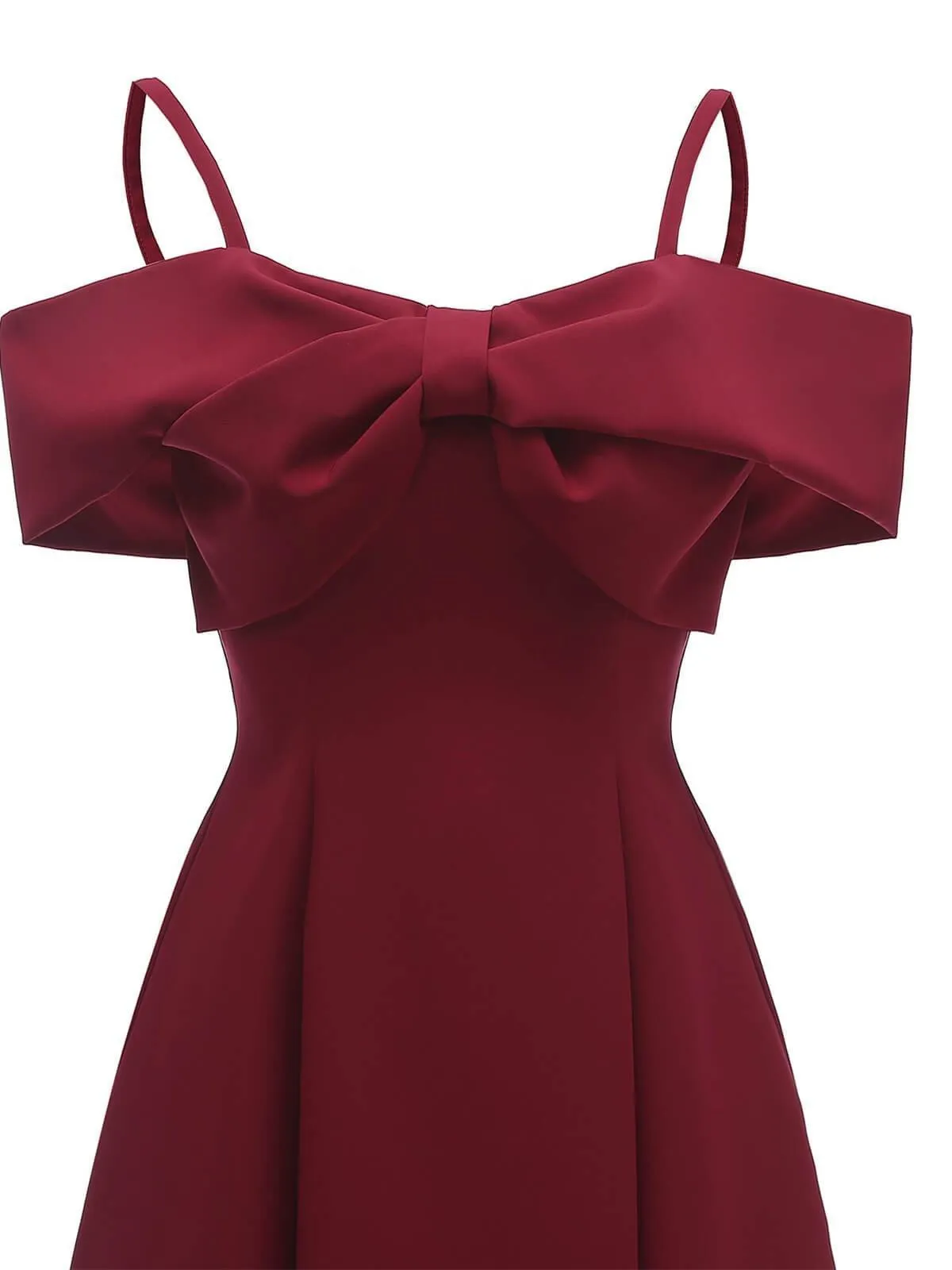 1950s Cold Shoulder Wedding Guest Dress