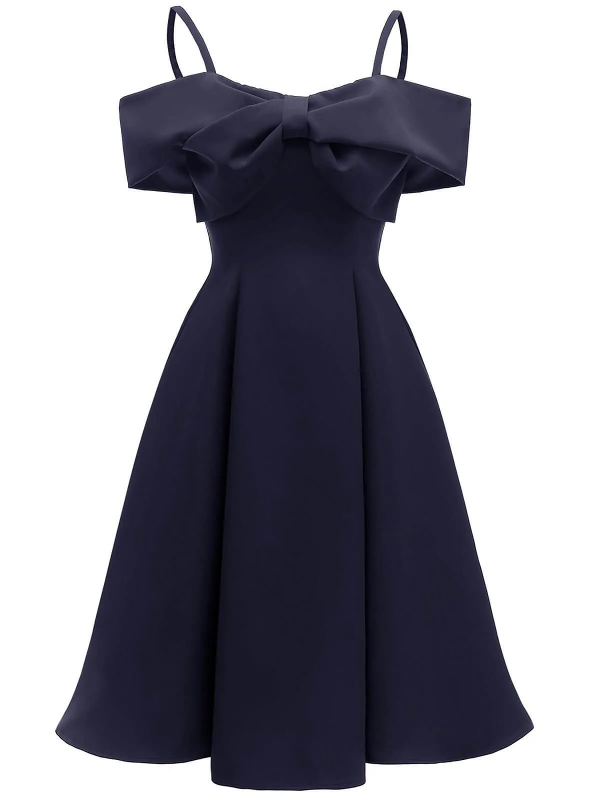 1950s Cold Shoulder Wedding Guest Dress