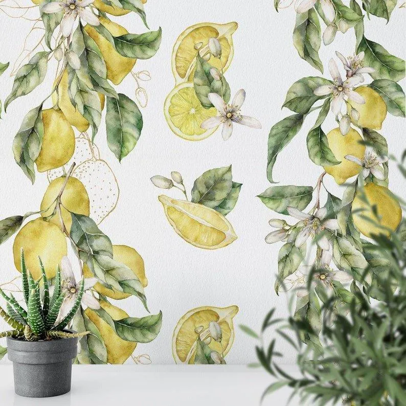 Amalfi Coast Lemon Tree Wallpaper