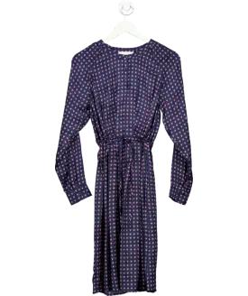 American Vintage Blue Gitaka Long Sleeve Dress UK M