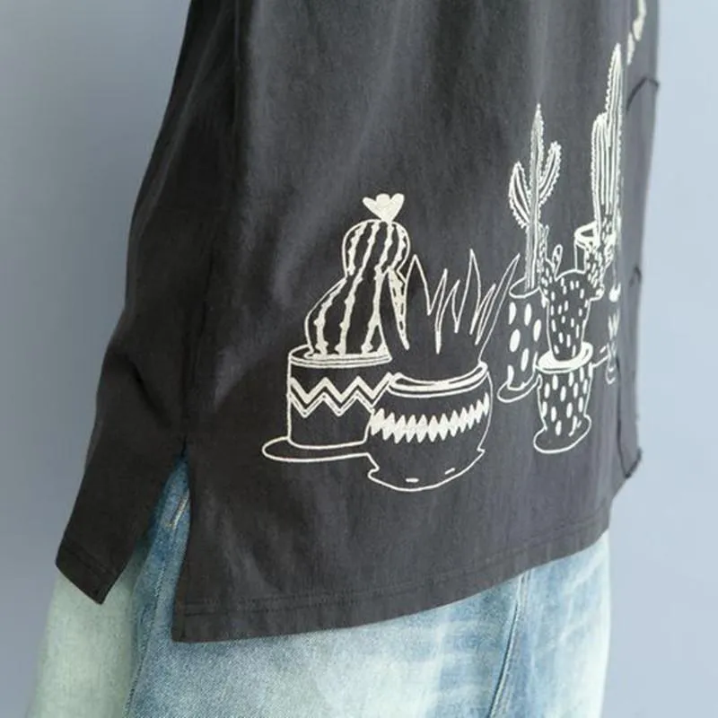 Cactus Printed Vintage T-shirt