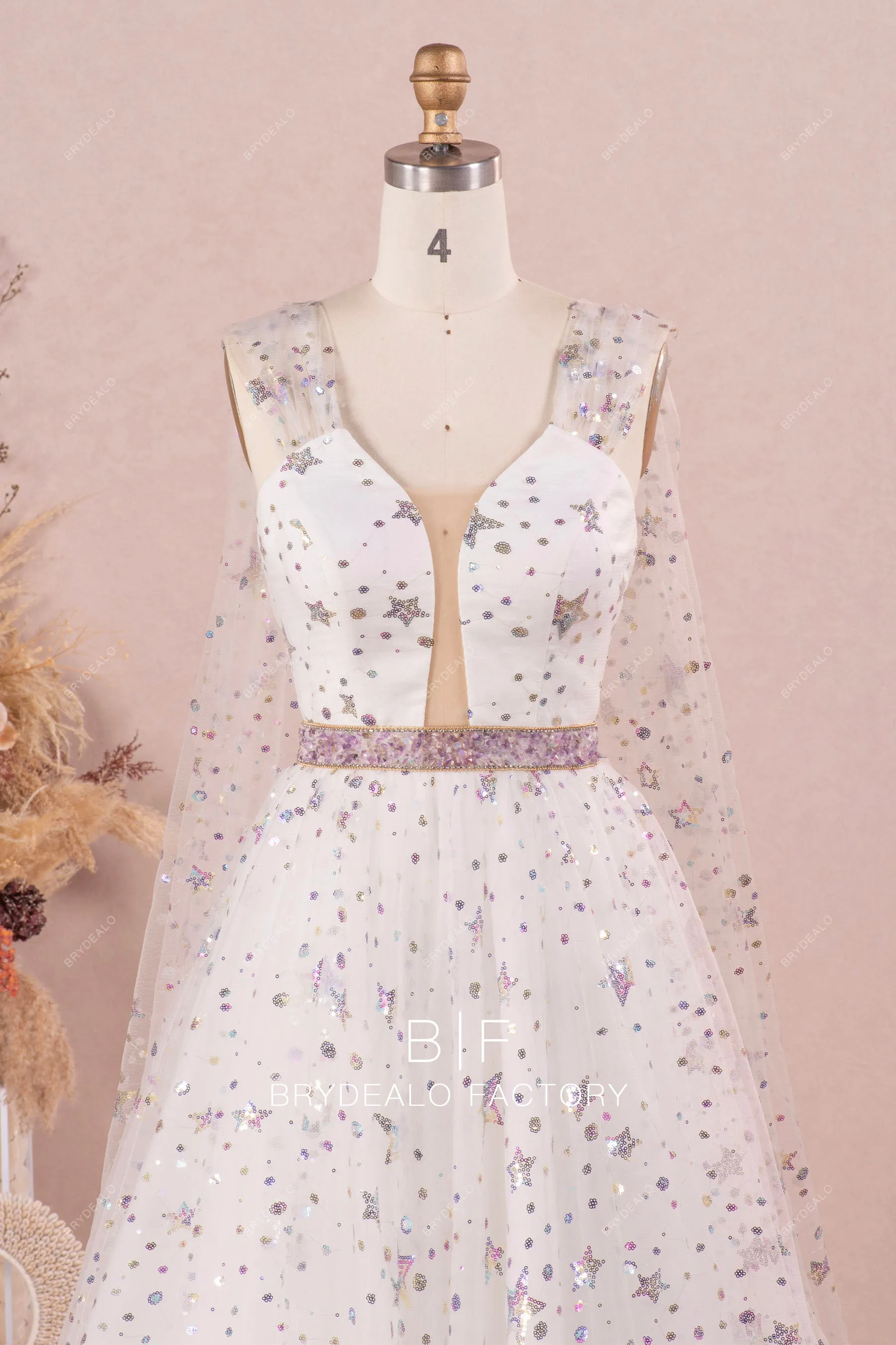 Custom Stars Cape Dress BR20231884