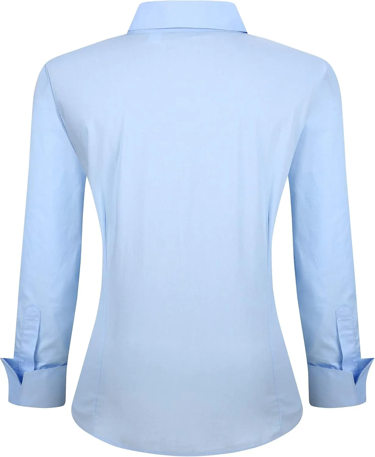 Esabel.C Womens Button Down Shirts Long Sleeve Regular Fit Stretch Work Blouse