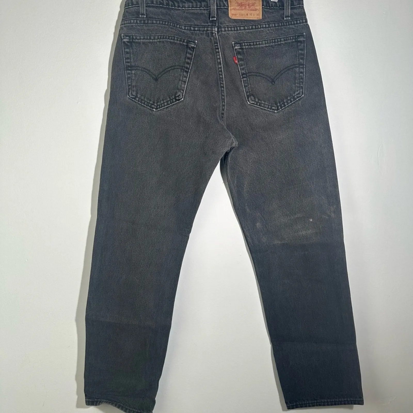 Levi's Vintage 505 Black Straight-Leg Jeans with Classic Cut