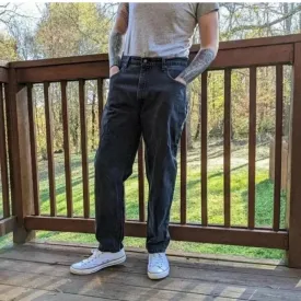 Levi's Vintage 505 Black Straight-Leg Jeans with Classic Cut