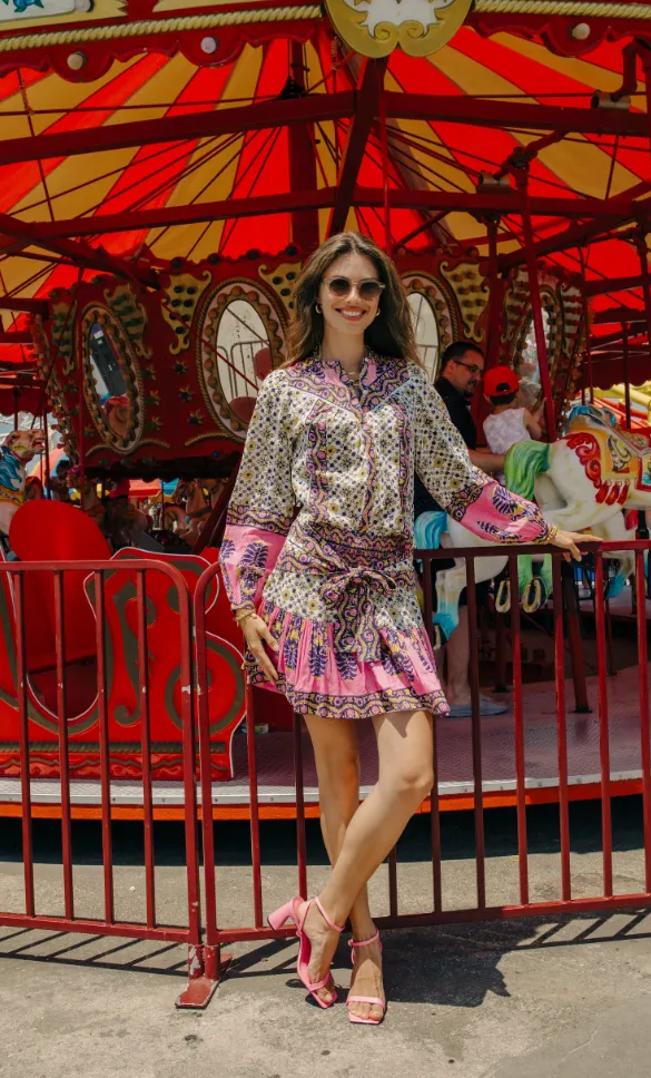 MEGAN TOP - ZINA PRINT