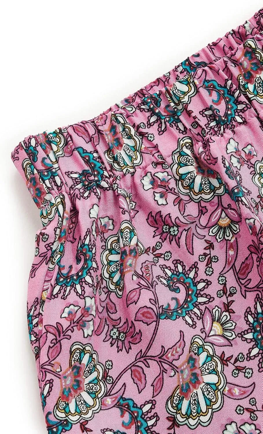 Milumia Women Boho Vintage Floral Print Long Skirt Summer Tiered Maxi Skirt