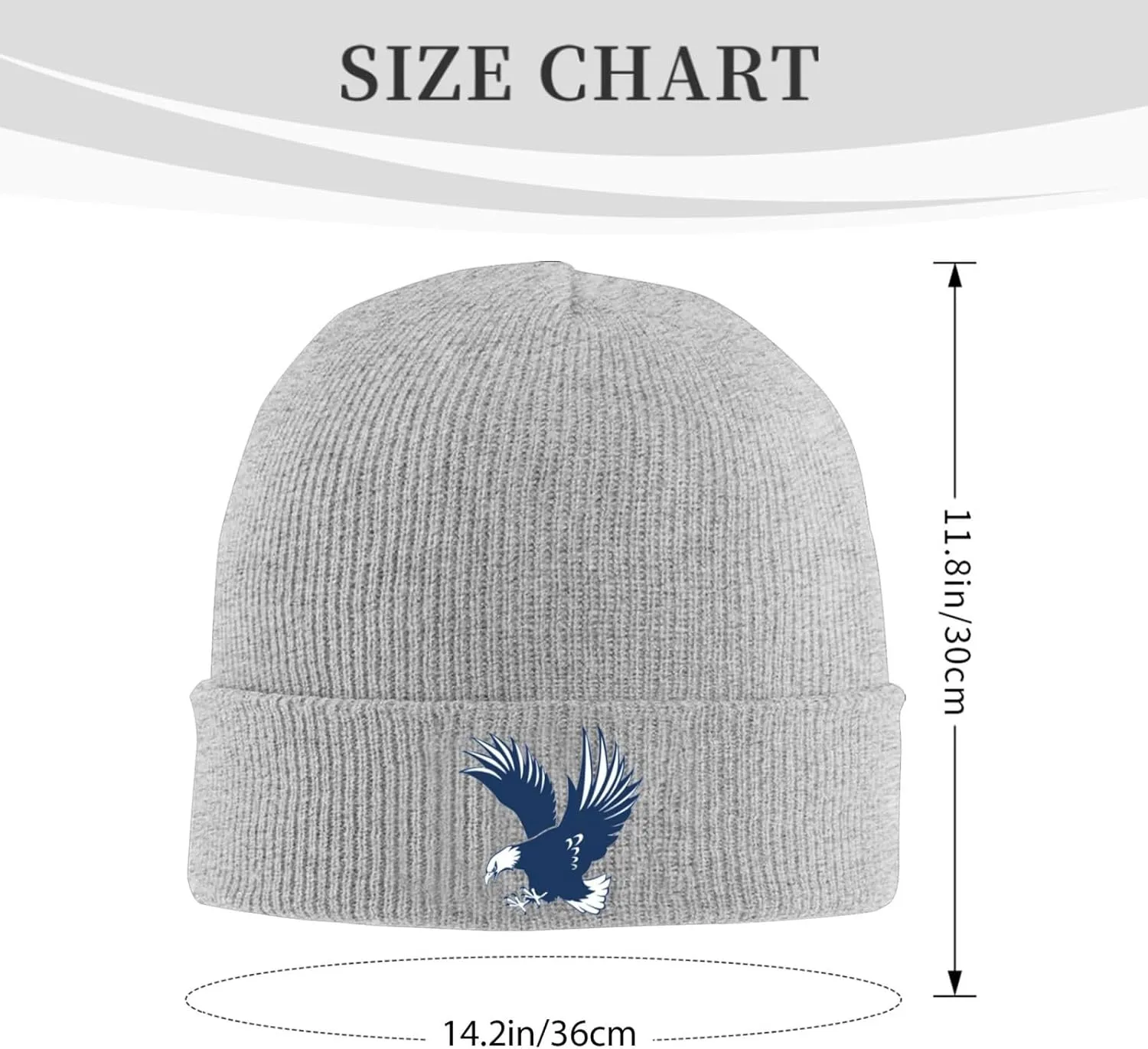 University of Mary Washington Logo Classic Warm Winter Knit Cap Fleece Lined Beanie Hat