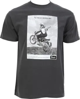 Vintage Ad Biker Tee, Graphite, L