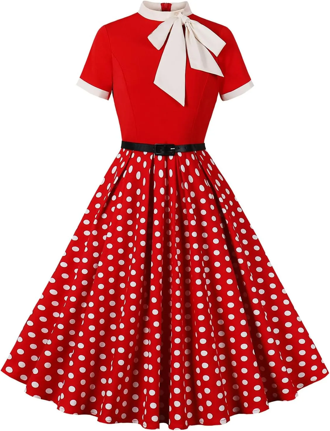 Women 1950s Vintage Floral Cocktail Swing Dress 50s Short Sleeve Audrey Hepburn Rockabilly Prom Dress A Line Tea Party Dress