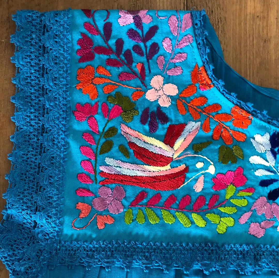 Yaritza Mexican Blouse Blue